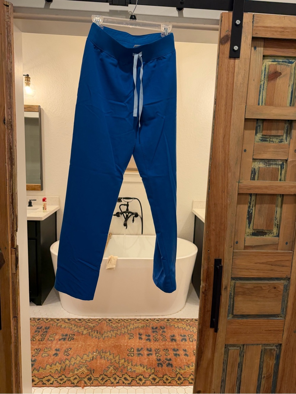 Blue Livingston Drawstring  Pants